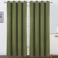 LEMOMO Blackout Curtains 66 x 95 inch/Olive Green Curtains Set of 2 by Lemomo