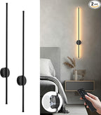 Battery Operated Modern Wall Sconces Set of Two, Rechargeable Wireless Wall by KARTOOSH