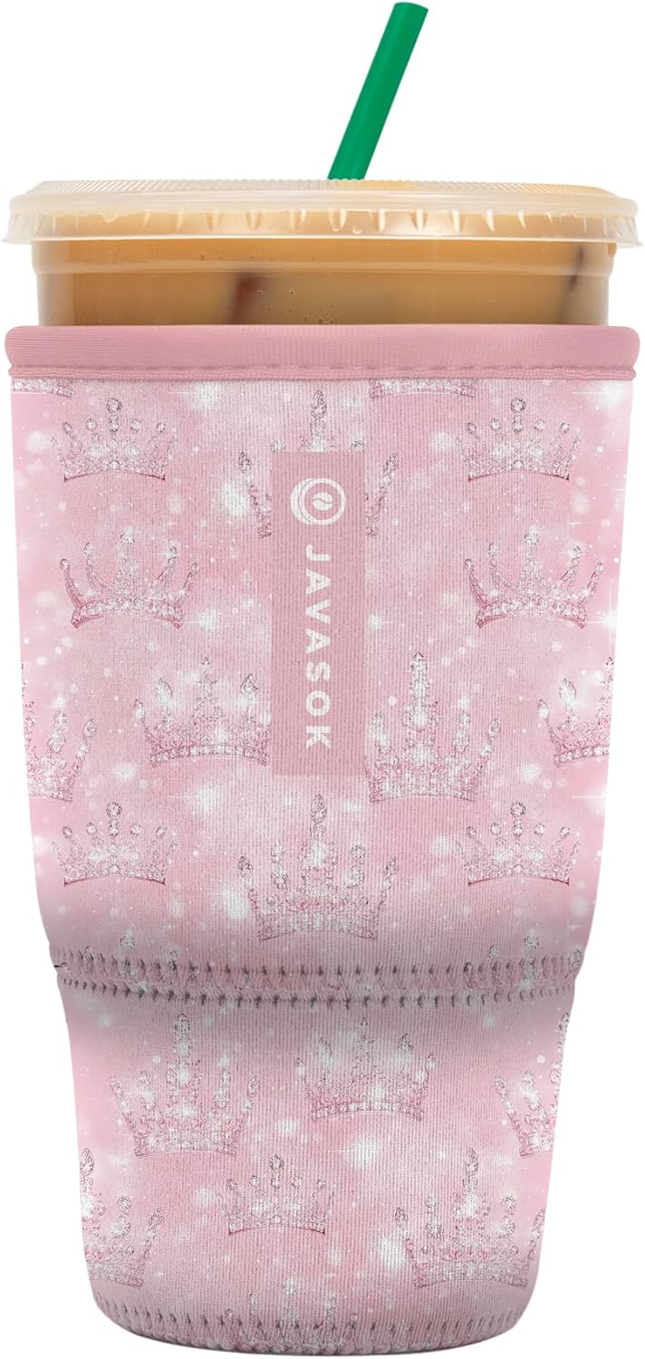 Sok It JavaSok Iced Coffee & Cold Soda Insulated Neoprene Cup Sleeve (Wand of a Kind, Large: 30-32oz)