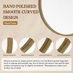 WallBeyond Round Wood Mirror - Image 7