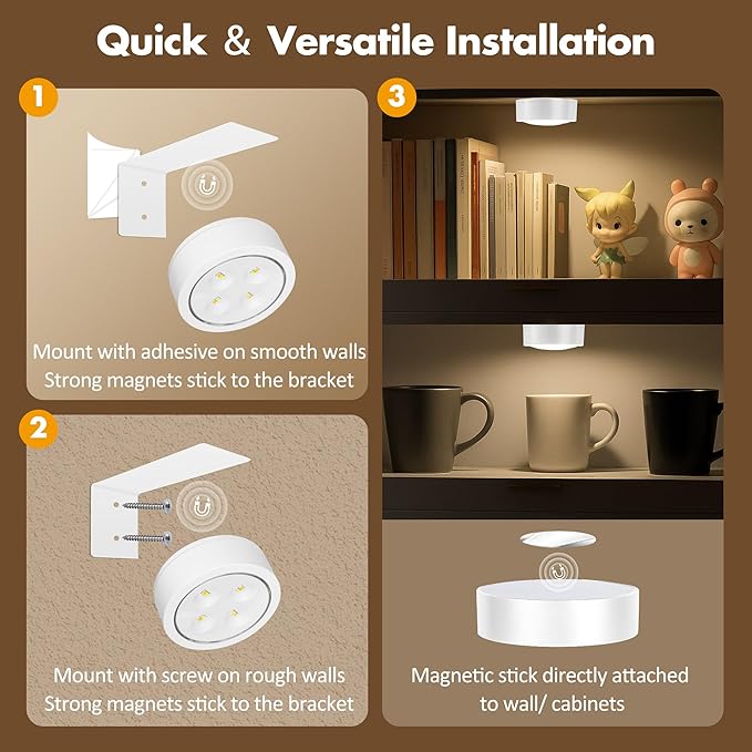 3Pcs Picture Light Battery Operated, Wireless Led Painting Light - Image 9