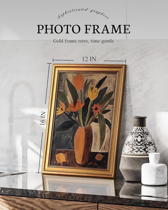 VIYYIEA Vintage Gold Framed Wall Art - Image 2