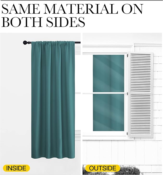 NICETOWN Blackout Curtain for Kitchen Window - Image 6