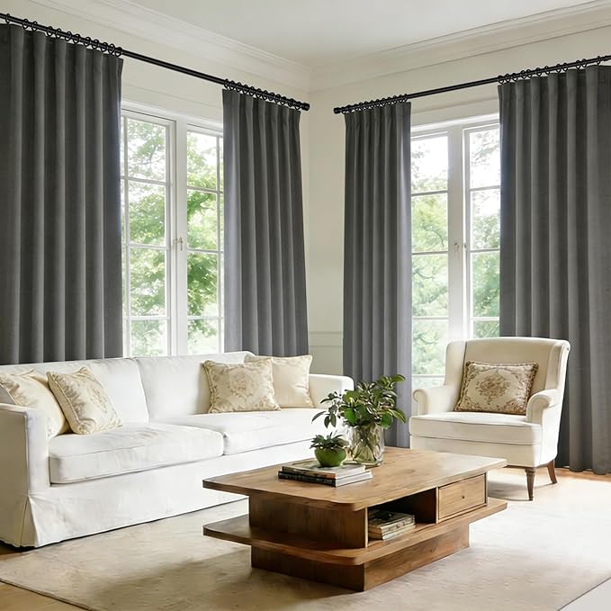 Room Divider Blackout Curtain Track Curtains Wall Dividers Panels Screen - Image 6