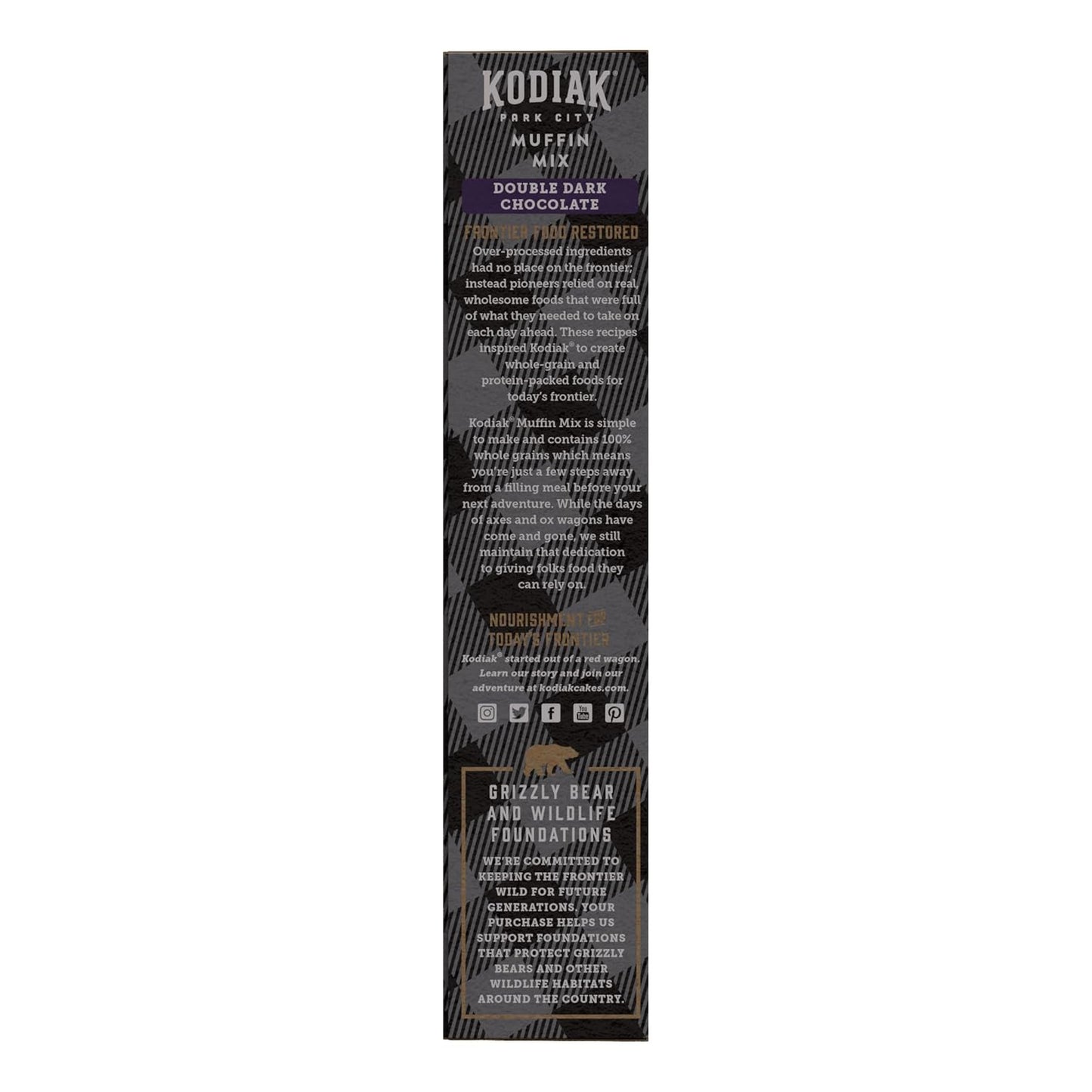 Kodiak Cakes Power Bake Muffin Mix, Double Dark Chocolate, 14 Ounce (Pack of 6)
