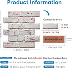 3D Whitewash Brick Wall Panel Peel and Stick - Image 4