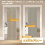 AJAZZ 100% Blackout Magnetic Door Curtain Accordion Doors Interior Folding - Image 2