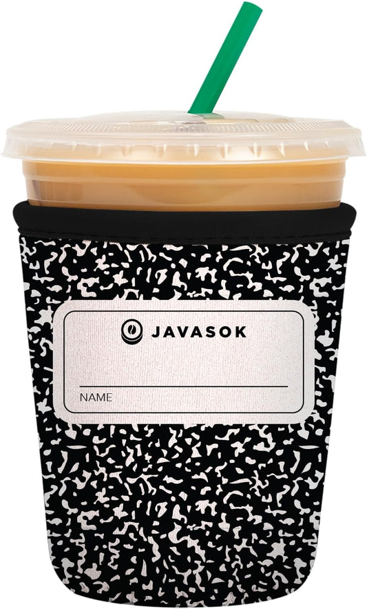 Sok It JavaSok Iced Coffee & Cold Soda Insulated Neoprene Cup Sleeve (Compose Yourself, Small: 16-20oz)