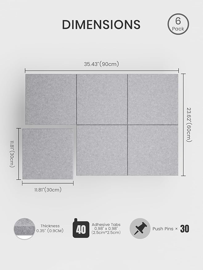 Bumusty Large Cork Board 36" x 24" Alternative - Image 2