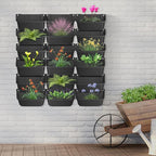 Hanging Vertical Wall Planter, 18 Pack Vertical Garden Planter, - Image 4