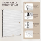Grandekor No Drill Cordless Cellular Shades, No Tools Blinds - Image 9