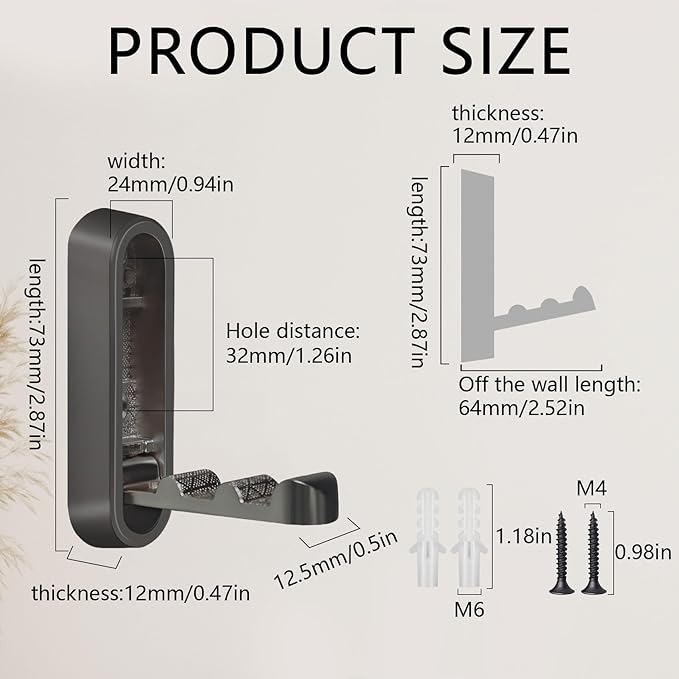 2PCS Foldable Wall Hooks, Heavy Duty Zinc Alloy Folding Wall Hooks, Folding - Image 9