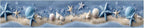 Beach Seashell Wallpaper Border 196x4 Inch Peel and Stick Wall Border Self - Image 2