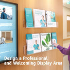 HIIMIEI Brochure Holder Wall Mount, Pamphlet Display Stand - Image 6