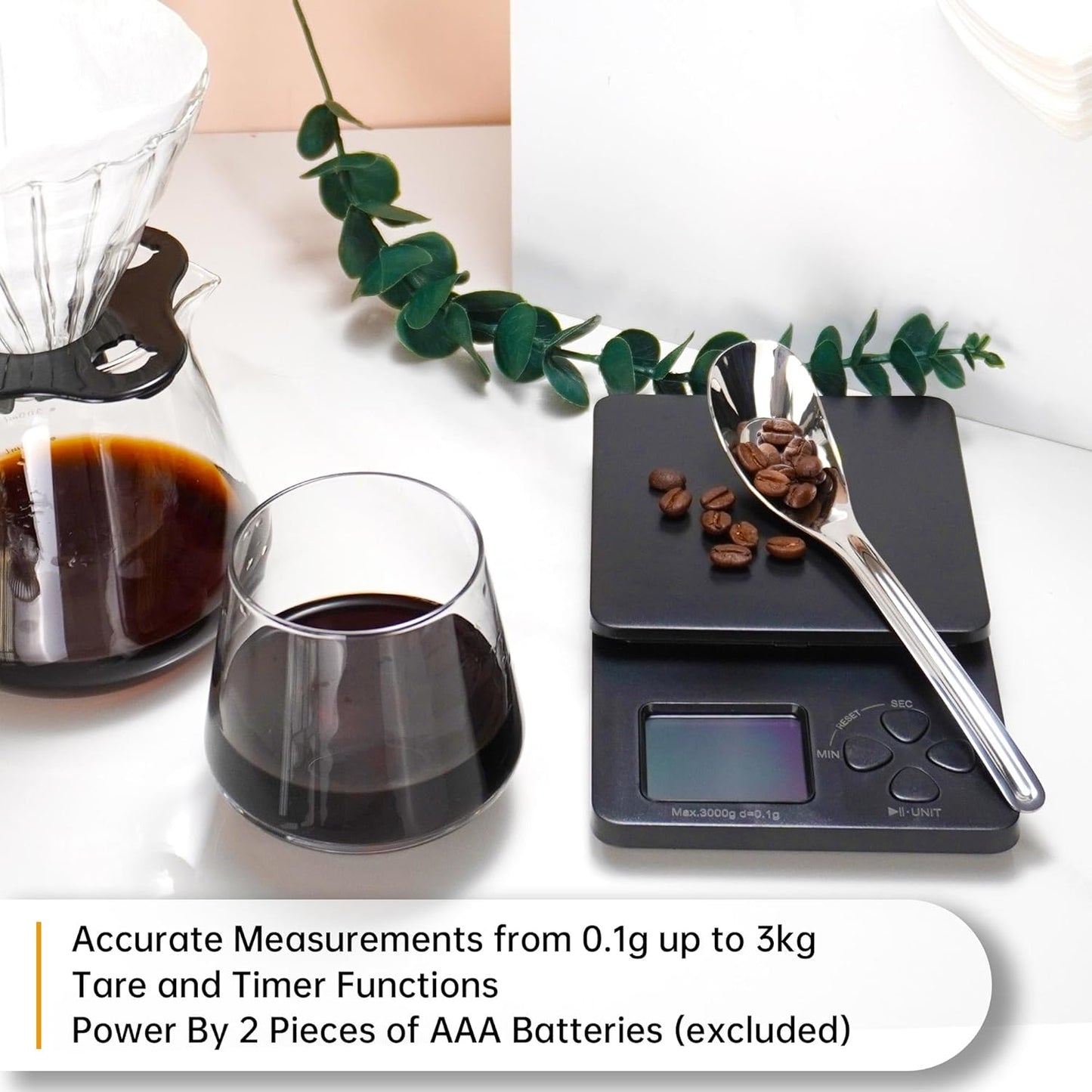 SuperCook Coffee Pour Over Kit Hand Drip with Kettle, Electric Grinder, Camping Travel Coffee Kit Ideal for Anniversary Birthday Gift