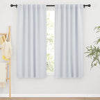 RYB HOME Room Darkening Kitchen Curtains 2 Panels Set, Thermal Insulated Small by RYBHOME