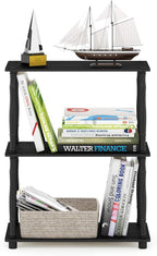 Furinno TURN-N-TUBE Storage Shelves, 3-Tier Book Shelf, Corner Shelf, Toolless - Image 4