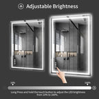 Koonmi 40"x30" LED Mirror for Bathroom, 90CRI Anti-Fog Vanity Mirror - Image 7
