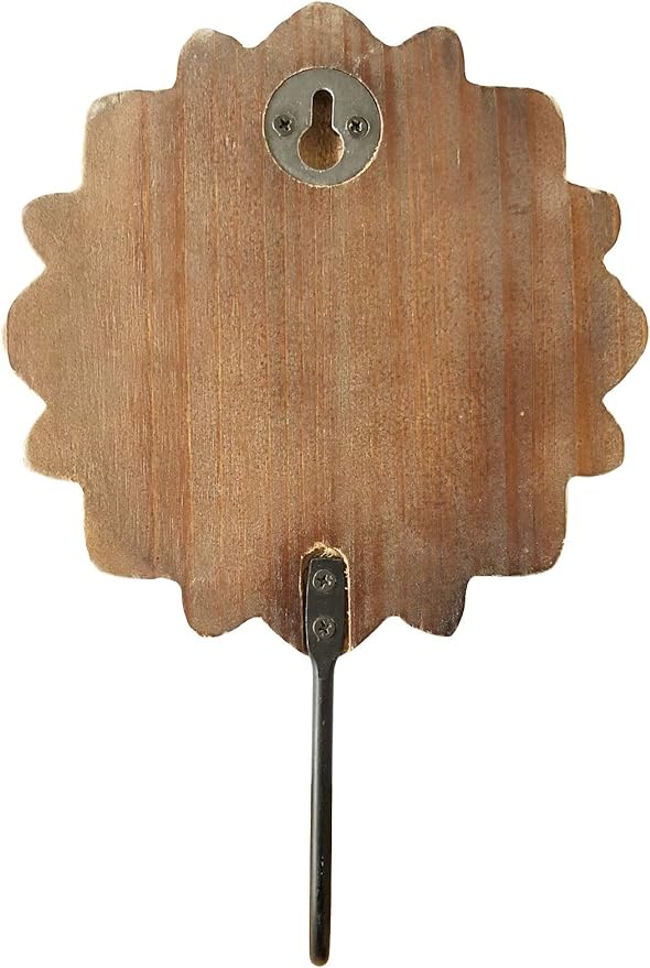 dwellington Decorative Boho Flower Towel Hooks, Farmhouse Boho Coat Rack Hooks - Image 2