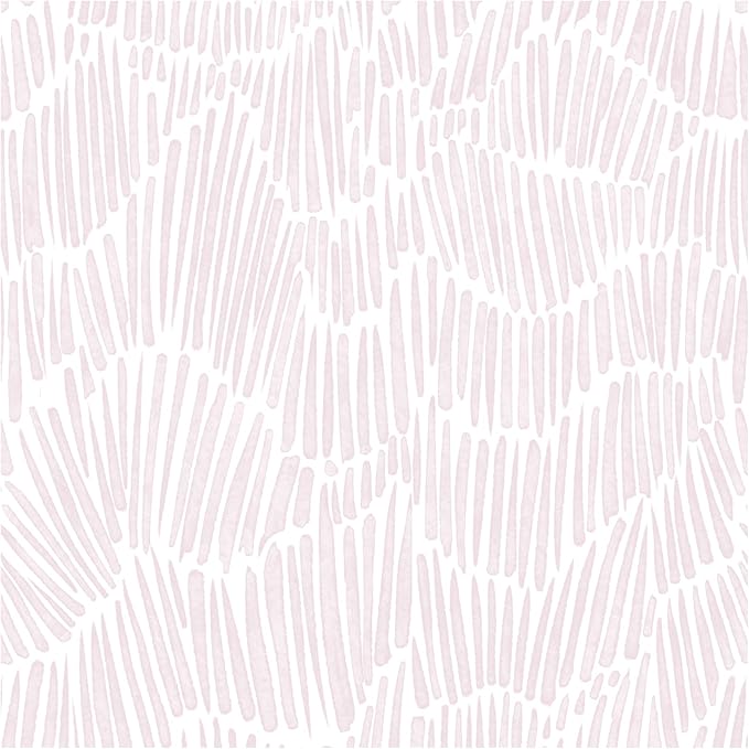 Theper Pink Striped Wallpaper Peel and Stick Wallpaper Boho 17.3"×78.8" Simple by Theper