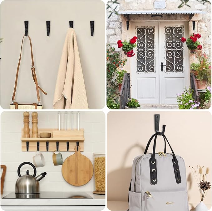 5 Large Size Heavy Duty Wall Hooks, Coat Hooks - Image 5