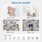 3D Brick Wall Panels, Faux Brick Peel and Stick Wall Panels, Small Size Thin - Image 7