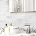 Art3d Peel and Stick Wall Tiles in White Marble– 10-Pack of 12 x12 Thickened - Image 3
