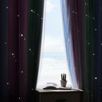 XiDi Blue & Rainbow Curtains for Bedroom & Kids Room - Image 9