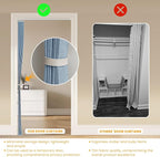 AJAZZ 100% Blackout Accordion Door Closet Door Curtain Invisible Applicable - Image 7