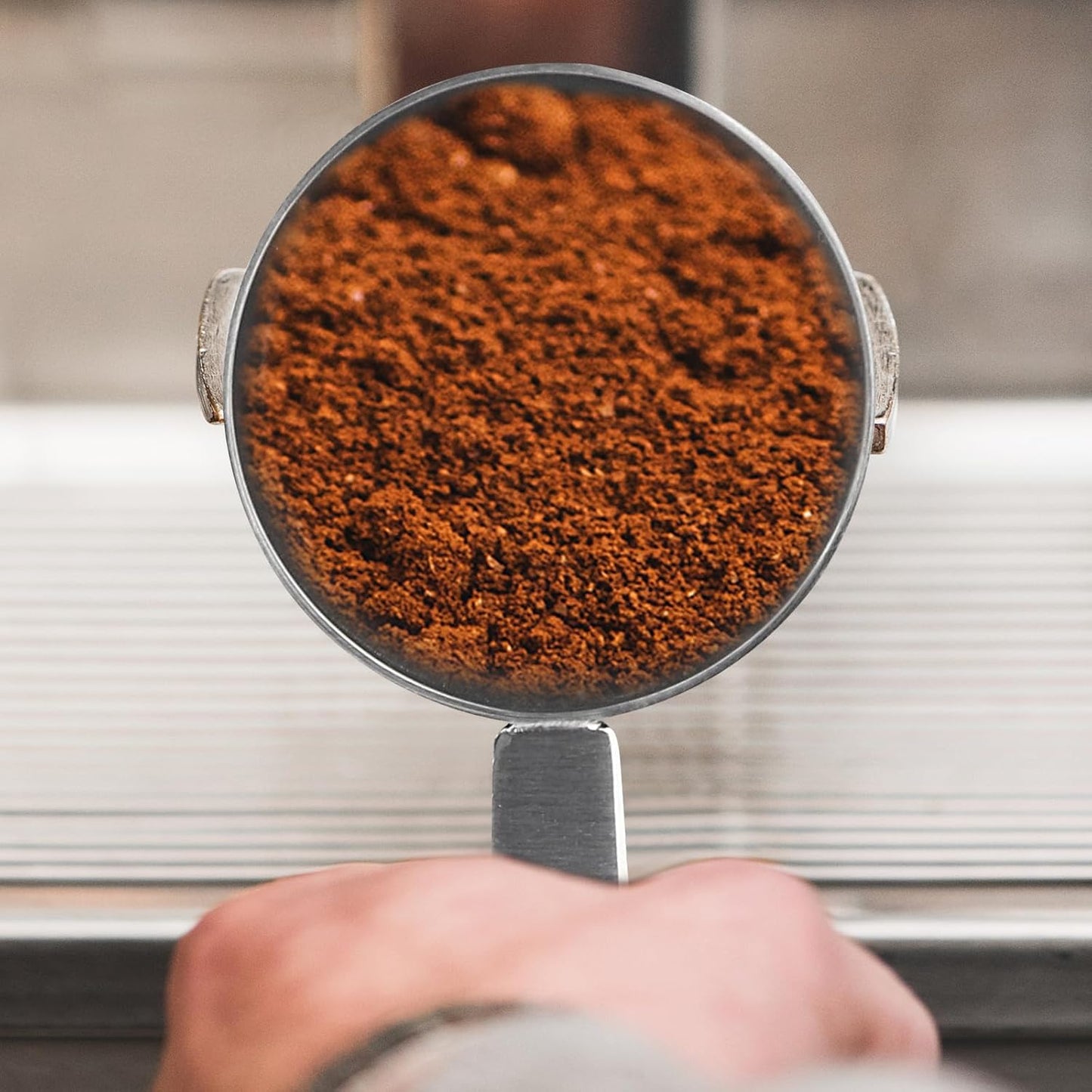 DFD 2-Inch-1 Coffee Scoops, 304 Stainless Steel Tablespoon Measure Spoon with Pressed Bottom for Coffee Bean Press Coffee Grinding Pressing（Silver15 ml）