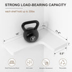 fuqing Corner Floating Shelves, Wall Shelf Set of 3, Shelves - Image 3