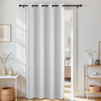 Joydeco Blackout Door Curtain for Doorway Privacy 78 Inches Long, Grommet by JOYDECO