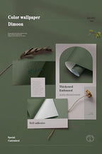 Dimoon 394''x17.7'' Green Peel and Stick Wallpaper Contact Paper Modern Self - Image 4
