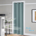RYB HOME Temporary Doorway Curtains Blackout Privacy Room Divider Curtains - Image 2