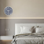XNM Minimalist Wall Clocks Battery Operated 14 Inch Grey Wall Clock Decorative - Image 4