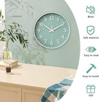 HZDHCLH Wall Clocks Battery Operated, Wall Clock Green, 14 inch Wall Clock - Image 3