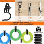 Heavy Duty Garage Hooks Storage, Anti-Slip Steel Wall Mount Multi-Size Utility - Image 4