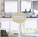 SUNOFF Cordless Blackout Roller Shades Blinds - Image 6