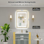 24x36 Inch LED Bathroom Mirror - Image 2