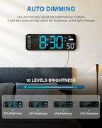 Digital Wall Clock, Digital Clock Large Display - Image 3
