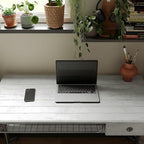 Abyssaly White Grey Wood Self Adhesive Paper 17.71 in X 32.8 Ft Removable Wood - Image 7