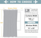 ChrisDowa Room Divider Curtain 108 Inches Long, Wide Blackout Sliding Door - Image 7