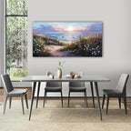 hyidecorart Large Wall Art For Living Room Canvas Wall Decor For Bedroom Blue - Image 3