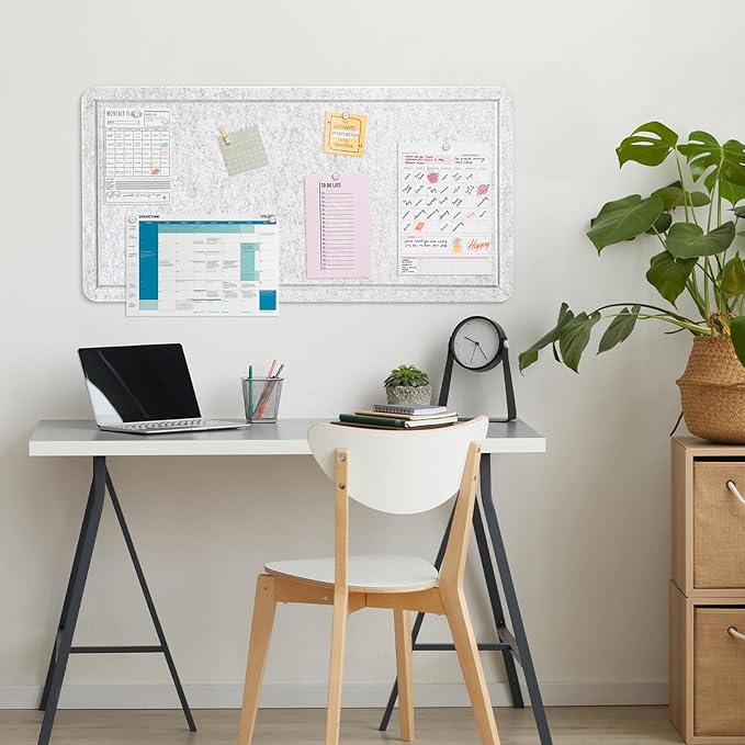 Bulletin Board, 35 x 17 1/2 inches Felt Board - Image 7