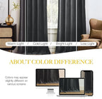 NICETOWN Living Room Grey Velvet Curtains, Sound and Sunlight Reducing Heavy - Image 4