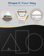 44" W x 72" L 100% Portable Blackout Curtains, Total Darkness No-Drill Black - Image 3
