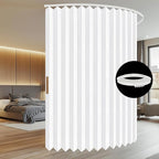 Room Divider Curtain Sets with Flexible Ceiling Track, Privacy Soundproof - Image 7