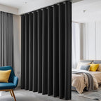 Hoeflife Room Divider Curtains Blackout Floor to Ceiling Curtain by Hoeflife