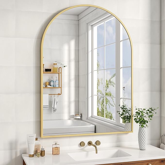 XRAMFY 32"x48" Arched Bathroom Mirror - Image 8