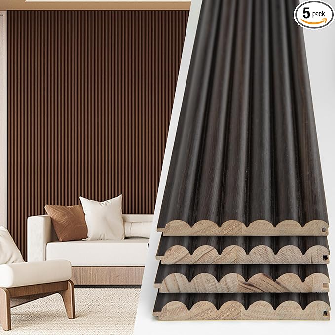 Art3d Fluted Wood Panel by Art3d